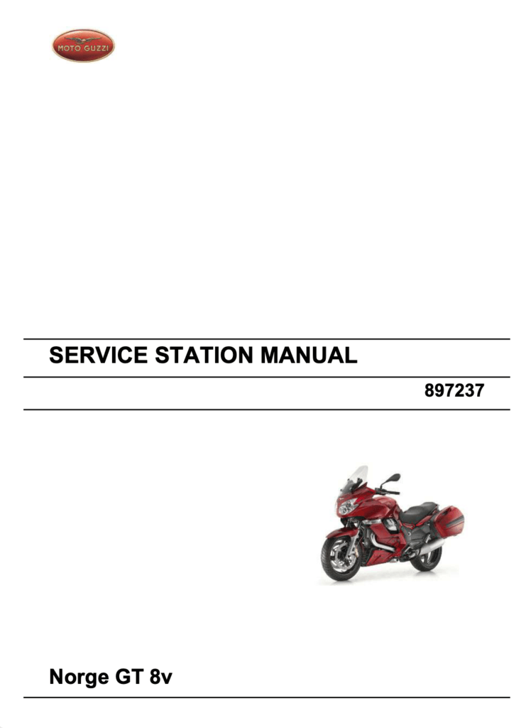 Moto Guzzi Norge GT 8V Repair Manual (2011-16)