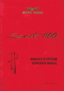Moto Guzzi Sport 1100 Carb Repair Manual (1994-2000)