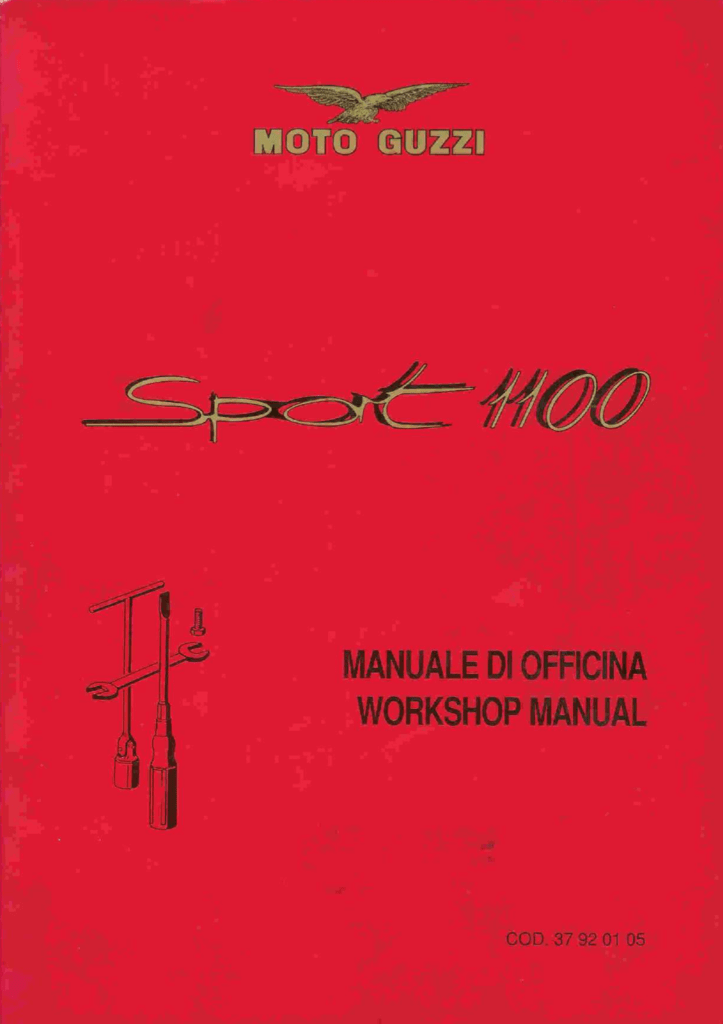 Moto Guzzi Sport 1100 Carb Repair Manual (1994-2000)