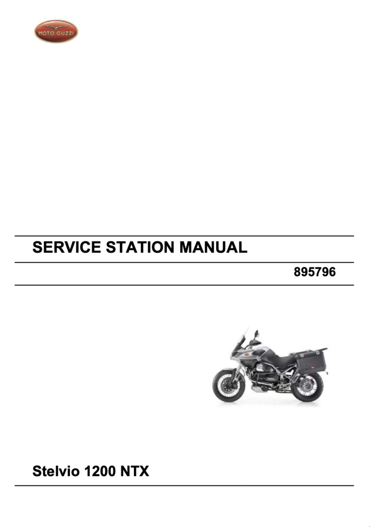 Moto Guzzi Stelvio 1200 NTX Service Manual (2010)