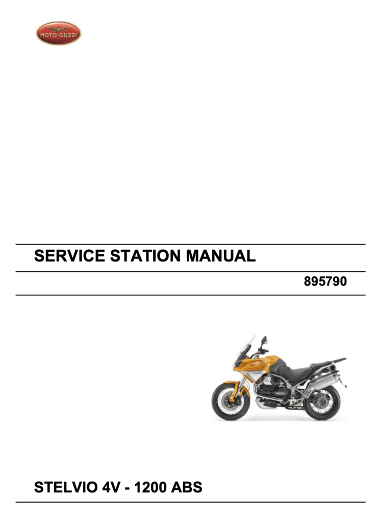 Moto Guzzi Stelvio 4V 1200 ABS Service Manual (2008-2010)