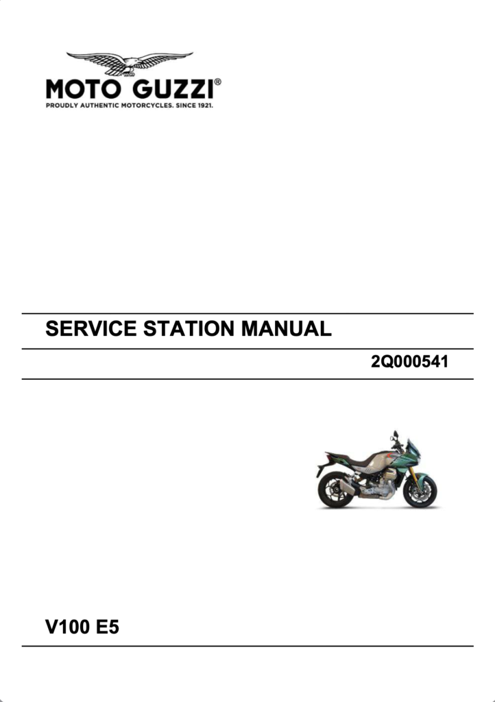 Moto Guzzi V100 Mandello / Mandello S Service Manual (2022-2023)