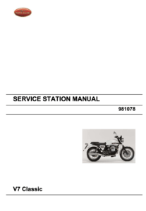 Moto Guzzi V7 Classic Service Manual (2008)