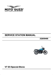 Moto Guzzi V7 Stone / V7 Special E5 Service Manual (2021)