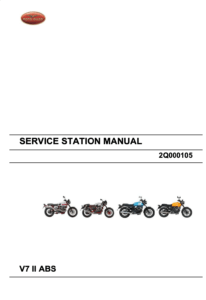 Moto Guzzi V7 II ABS Repair Manual (2014-20)