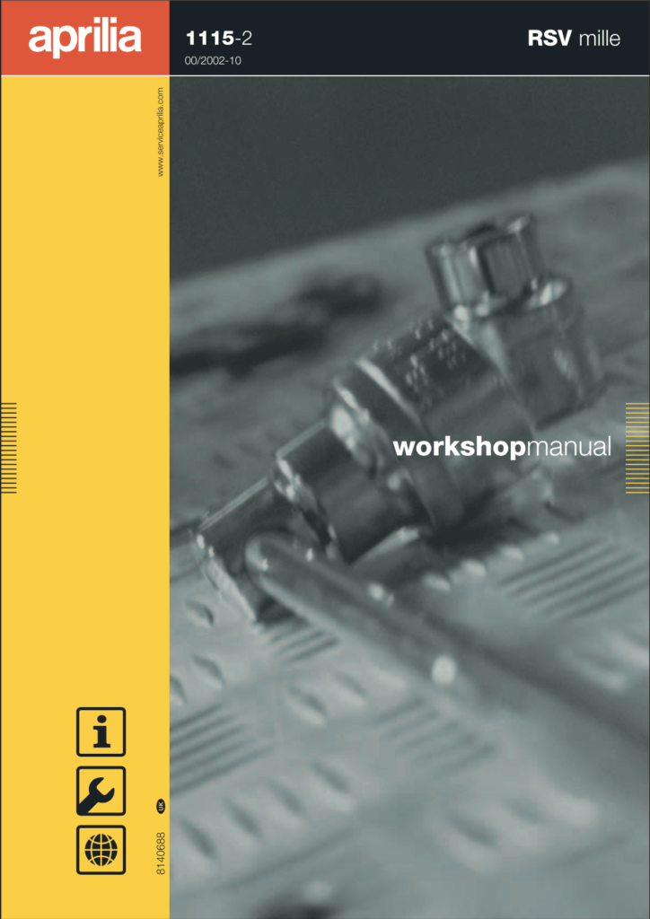 Aprilia RSV Mille (2nd Gen.) Service Manual (2000-02)