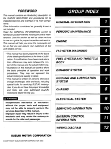 Suzuki GSXR1000 Service Manual 2003