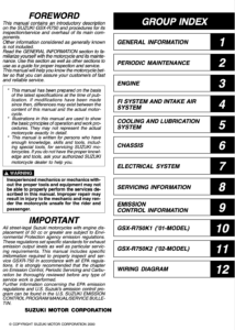 Suzuki GSXR750 Service Manual 2001