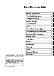 Kawasaki Versys 650 Mk3 Service Manual