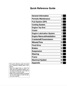 Kawasaki Versys Service Manual 2006