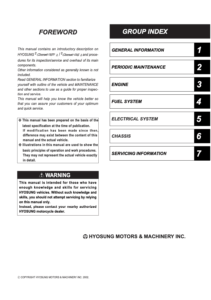 Hyosung GT125/GT250 Comet