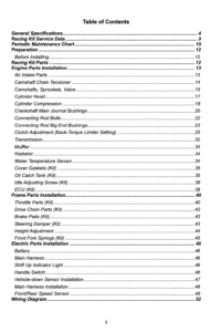 Kawasaki Ninja ZX10R 2011-2015 Racing Kit Manual