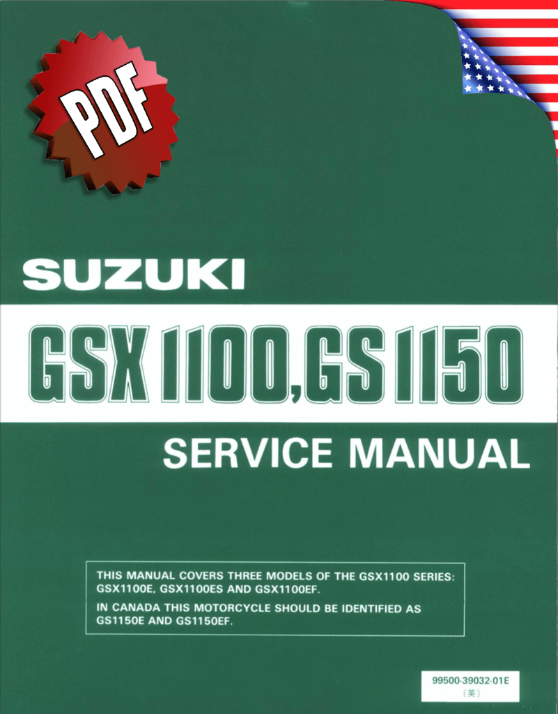 Suzuki GS1150, GSX 1100 E/ES/EF Repair Manual (1984-86)