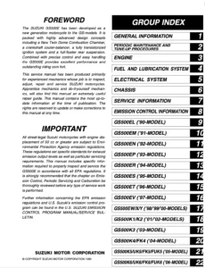 Suzuki GS500 E/K Repair Manual (1989-2006)