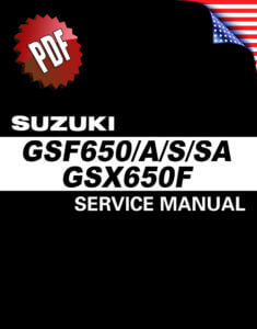 Suzuki GSF650/A/S/SA Bandit / GSX650F Katana K7-L6 Repair Manual (2007-16)