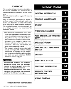 Suzuki GSX-R 600 Repair Manual (2006-07)