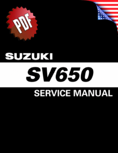 Suzuki SV650 Service Manual Cover