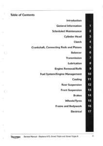 Triumph Daytona 675 / Street Triple R Repair Manual (2006-11)