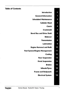Triumph Rocket III / Classic / Touring Repair Manual (2004-17)