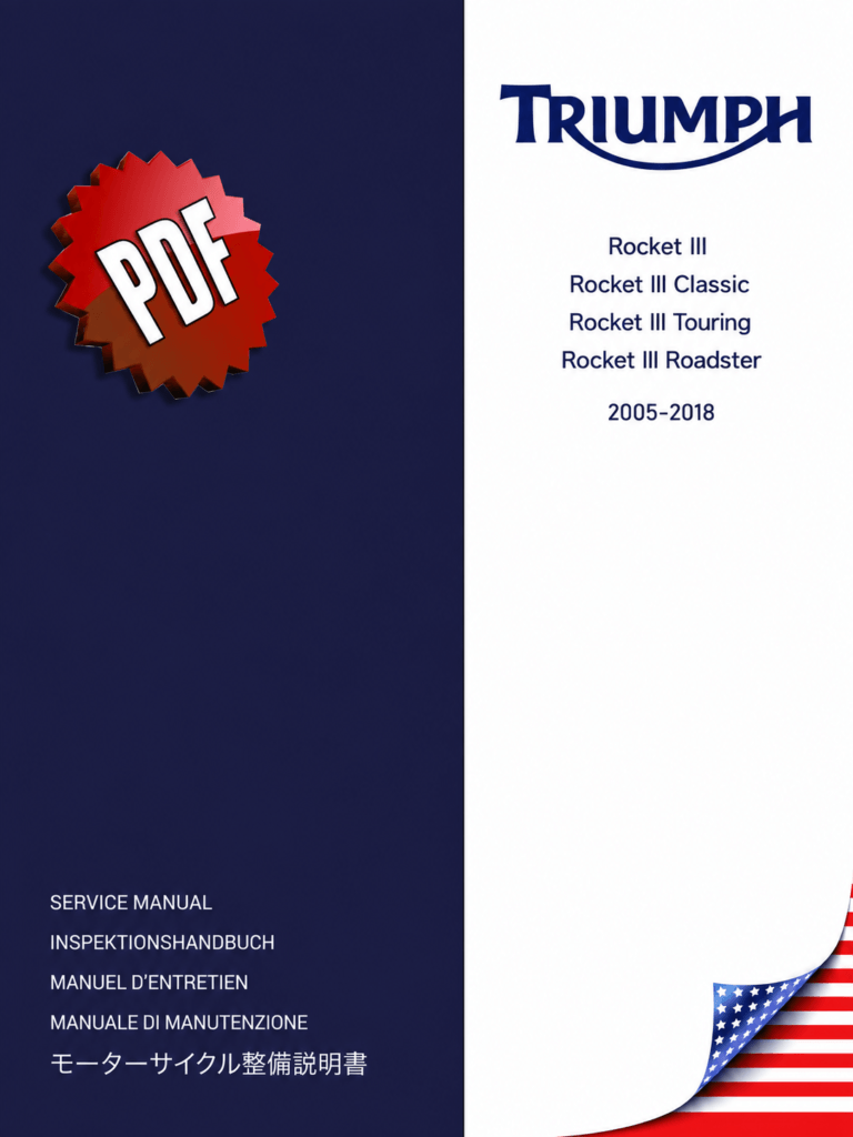 Triumph Rocket III / Classic / Touring / Roadster Service Manual (2005-2018)