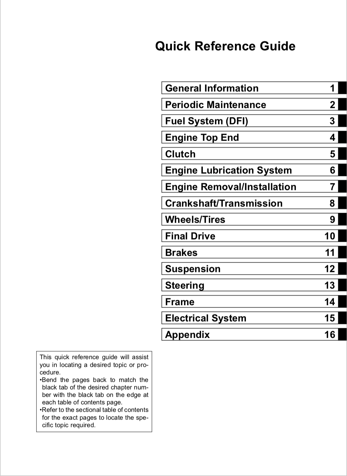 Kawasaki W800 Repair Manual (2011-17) - PDF Service Manuals