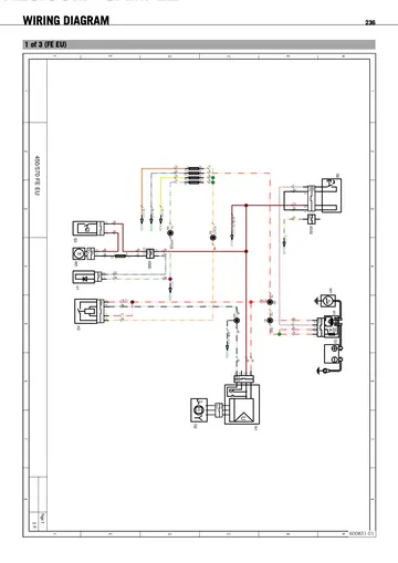 Husaberg FE 450 / FE 570 Service Manual (2009) Sample Preview: FE EU factory wiring diagram from the market-specific electrical schematics section