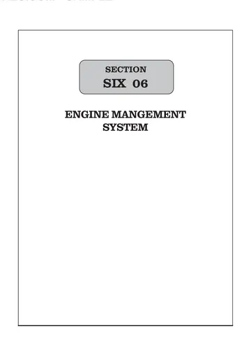 Royal Enfield Classic 500 & 350 Service Manual (2009) Sample Preview: Classic 500 Engine Management System overview and EFI control strategy