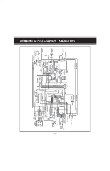 Royal Enfield Classic 500 & 350 Service Manual (2009) Sample Preview: Classic 350 complete factory wiring diagram
