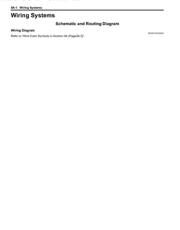 Suzuki Burgman AN400 Service Manual (2007) Sample Preview: AN400K7 factory wiring diagram