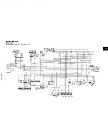 Suzuki GSX-R1000 Service Manual (2005-2006) Sample Preview: Factory GSX-R1000 wiring diagram