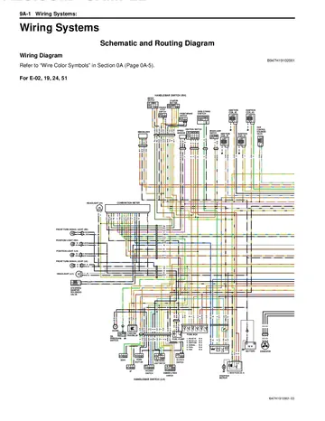 Suzuki GSX-R1000 Service Manual (2009) Sample Preview: GSX-R1000 K9 factory wiring diagram