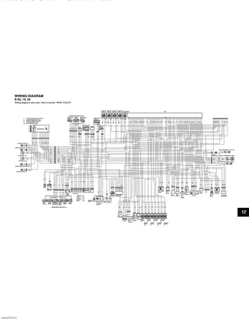 Suzuki GSX-R750 Service Manual (2006) Sample Preview: GSX-R750K6 factory wiring diagram