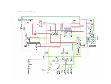 Yamaha XT660Z Tenere Service Manual (2008) Sample Preview: 2008 XT660Z factory wiring diagram