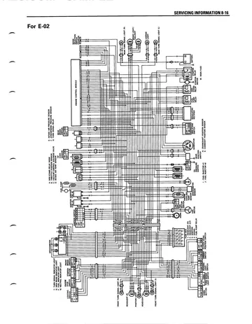 Suzuki TL1000S Service Manual (1997-2001) Sample Preview: Factory TL1000S wiring diagram