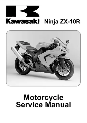 Kawasaki Ninja ZX-10R Mk1 Repair Manual (2004-2005) Sample Preview