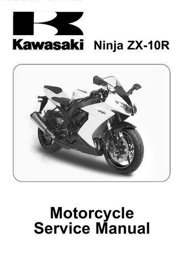Kawasaki Ninja ZX-10R Mk3 Service Manual (2008) Sample Preview