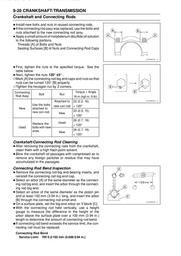 Kawasaki Z1000 / Z1000 ABS Service Manual (2010–2013) Sample Preview: Crankshaft and Connecting Rod Service