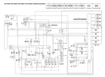 Yamaha YZF-R6R / YZF-R6SR / YZF-R6RC / YZF-R6SRC Service Manual (2003) Sample Preview: Factory YZF-R6 wiring diagram