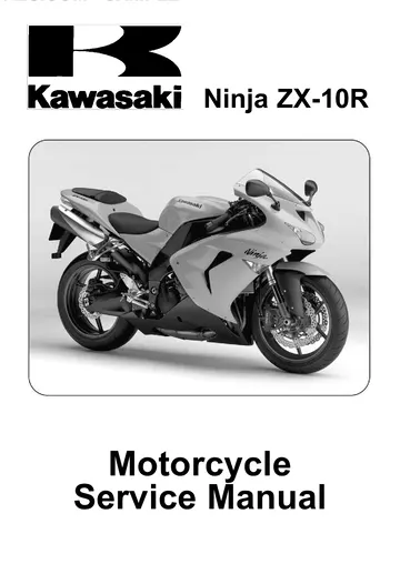Kawasaki Ninja ZX-10R Mk2 Repair Manual (2006-2007) Sample Preview