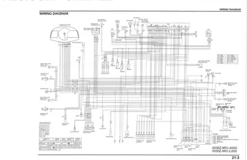 Honda CBR600RR Service Manual (2007-2008) Sample Preview: Complete factory wiring diagram covering ECM, PGM-FI, HESD, charging, starting and lighting circuits