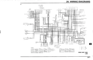 Honda CBR1100XX Super Blackbird Service Manual (1999-2002) Sample Preview: Complete factory wiring diagram for the CBR1100XX electrical and PGM-FI systems