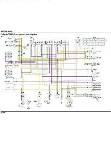 Honda GL1800 / GL1800A Gold Wing Service Manual (2002) Sample Preview: Factory PGM-FI wiring diagram from the electrical-diagram section