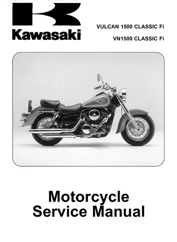 Kawasaki Vulcan 1500 Classic Fi Service Manual (2000-2008) Sample Preview