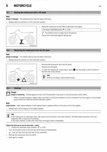 KTM 65 SX Service Manual (2014) Sample Preview: WP USD 35 fork compression and rebound adjustment procedures