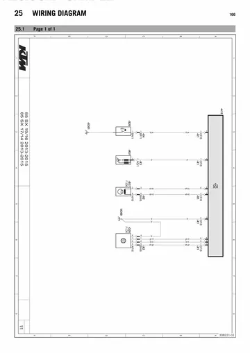 KTM 85 SX Service Manual (2014) Sample Preview: Complete 2014 KTM 85 SX wiring diagram
