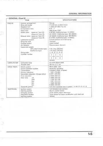 Honda GL1500C/CT/CF Valkyrie, Tourer & Interstate Service Manual (1997-2003) Sample Page
