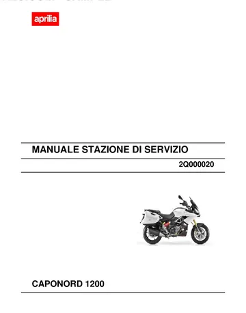 Aprilia Caponord 1200 Service Manual (2013-2017) Sample Preview