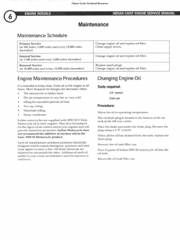 Indian Motorcycle “Gilroy” Powerplus 100 Engine Service Manual (2002-2003) Sample Page