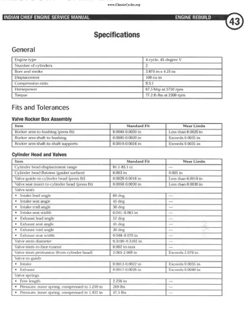 Indian Motorcycle “Gilroy” Powerplus 100 Engine Service Manual (2002-2003) PDF Preview
