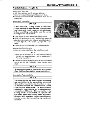 Kawasaki ER-5 Service Manual (2001–2005) Sample Preview: Crankshaft and Connecting Rod Service